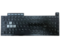 Клавиатура для ноутбука ASUS TUF Gaming FX506 FA506 чёрная, с RGB-подсветкой, RU Уценка