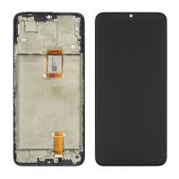 LCD дисплей для Huawei Honor X7a с тачскрином (черный) Оригинал в раме