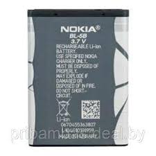 Аккумулятор (батарея) для Nokia BL-5B (6060, 3230, 5070, 5200, 5300, 5500)