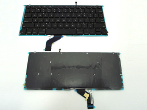 Клавиатура для ноутбука Apple Macbook Air 13" A1425 Black, Small Enter, RU