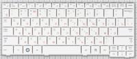Клавиатура для ноутбука Samsung NF110, белая, RU