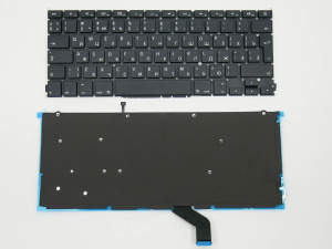 Клавиатура для ноутбука Apple Macbook Air 13" A1425 Black, Big Enter, RU