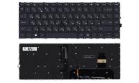 Клавиатура для ноутбука HP EliteBook 840 G8, чёрная, с подсветкой, RU