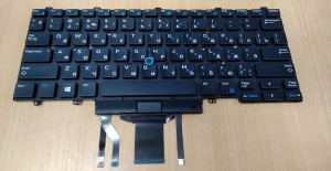 Клавиатура для ноутбука Dell Latitude E7490, чёрная, с подсветкой, маленький Enter, RU