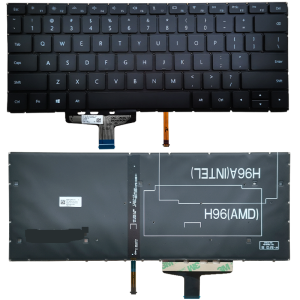 Клавиатура для ноутбука Huawei MagicBook KPL-W00, чёрная, с подсветкой, RU 