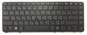 Клавиатура для ноутбука HP EliteBook 840 G1, 850 G1, чёрная, с подсветкой, Trackpoint, с рамкой, RU
