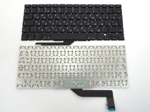 Клавиатура для ноутбука Apple Macbook 15" A1398 Black, Big Enter, RU