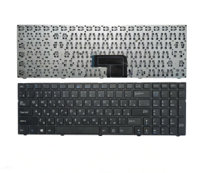 Клавиатура для ноутбука Medion Akoya E7228T (C15), чёрная, с рамкой, RU