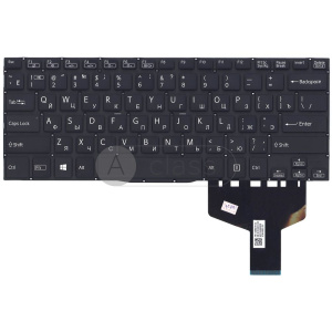 Клавиатура для ноутбука Sony SVF14, чёрная, RU