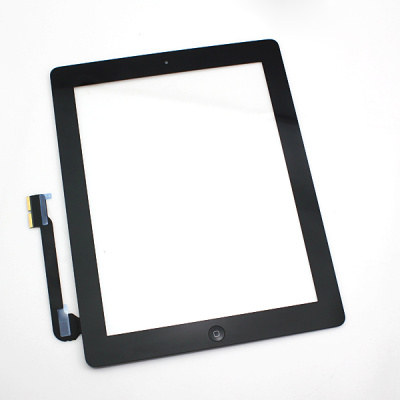 Тачскрин для Apple iPad 3/4 с кнопкой Home, Black (Original)