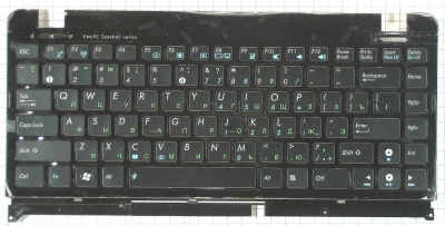 Клавиатура для ноутбука ASUS EeePC 1215 чёрная, с рамкой, RU