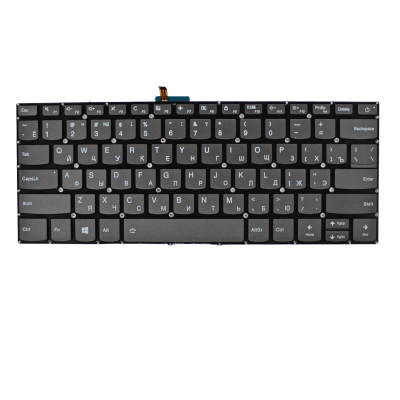 Клавиатура для ноутбука Lenovo IdeaPad 320-14, 520-14, серая, с подсветкой, RU