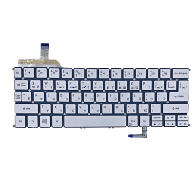 Клавиатура для ноутбука ACER Aspire S7-191, серебро,  с подсветкой, RU