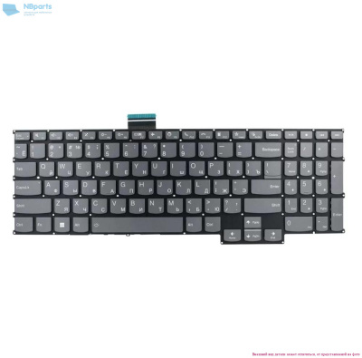 Клавиатура для ноутбука Lenovo ThinkBook 16 G2, серая, с подсветкой, RU