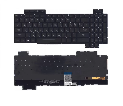 Клавиатура для ноутбука ASUS ROG Strix SCAR GL503VS GL504, чёрная, с подсветкой, короткий шлейф, RU