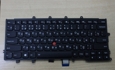 Клавиатура для ноутбука Lenovo ThinkPad X240, X250, чёрная, с подсветкой, RU Уценка