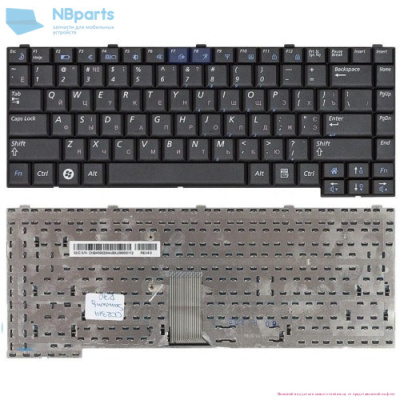 Клавиатура для ноутбука Samsung R60, R560, чёрная, большой Enter, RU