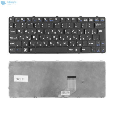 Клавиатура для ноутбука Sony SVE11, чёрная, с рамкой, RU