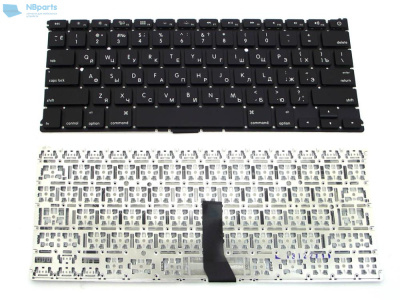 Клавиатура для ноутбука Apple Macbook Air 13" A1369 A1466 Black, Small Enter, RU