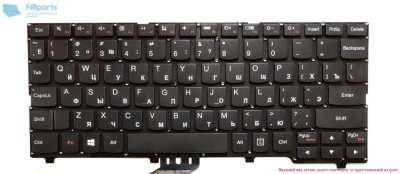 Клавиатура для ноутбука Lenovo IdeaPad 110S-11, чёрная, RU