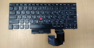 Клавиатура для ноутбука Lenovo ThinkPad Twist S230, чёрная, маленький Enter, с рамкой, RU