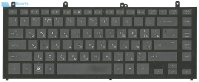 Клавиатура для ноутбука HP Probook 4320, чёрная, с рамкой, RU