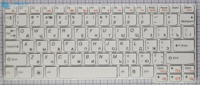 Клавиатура для ноутбука Lenovo IdeaPad S110, белая, RU