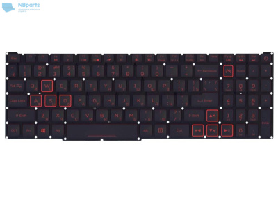 Клавиатура для ноутбука ACER Nitro 5 AN515-54 AN517-43, чёрная, с подсветкой, RU