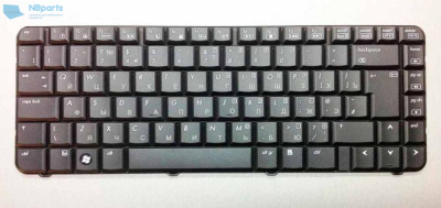 Клавиатура для ноутбука HP CQ50, чёрная, маленький Enter, RU