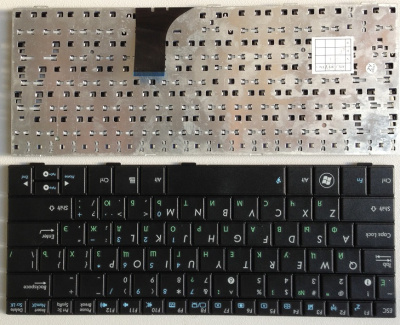 Клавиатура для ноутбука ASUS EeePC 1005HA 1008HA 1001HA, чёрная, RU