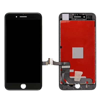 Дисплей для iPhone 7 Plus с рамкой крепления, (копия, яркая подсветка) черный