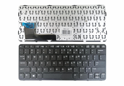 Клавиатура для ноутбука HP EliteBook 720 G1, 820 G1, чёрная, с подсветкой, Trackpoint, с рамкой, RU