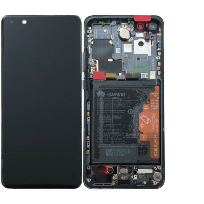 LCD дисплей для Huawei P40 Pro (ELS-NX9) с тачскрином (черный), Оригинал