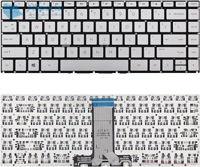 Клавиатура для ноутбука HP Pavilion 14-BP, серебро, с подсветкой, RU