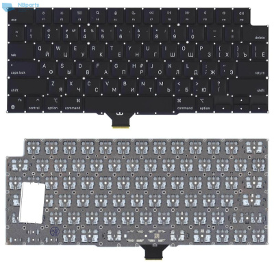 Клавиатура для ноутбука Apple Macbook Pro 14'' 16'' M1 A2442 Black, Small Enter, RU