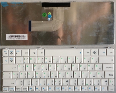 Клавиатура для ноутбука ASUS N10, белая, RU