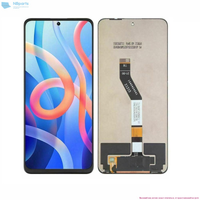 LCD дисплей для Xiaomi Poco M4 Pro 5G в сборе с тачскрином (черный) Оригинал