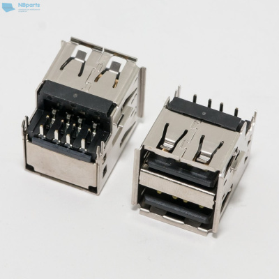 Разъем Double USB 10mm для ноутбука