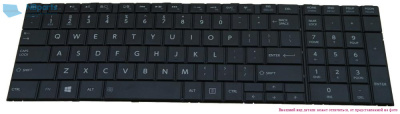Клавиатура для ноутбука Toshiba Satellite C850, C870, чёрная, US