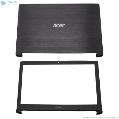 Крышка матрицы Acer Aspire A315-53 чёрный, с рамкой