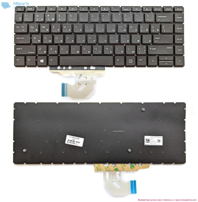 Клавиатура для ноутбука HP 440 G6 445 G7, чёрная, RU