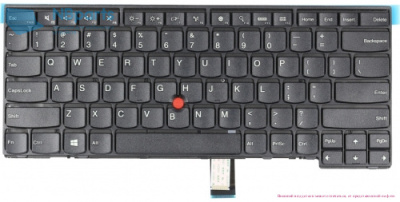 Клавиатура для ноутбука Lenovo ThinkPad T440, T450, чёрная, с рамкой, RU