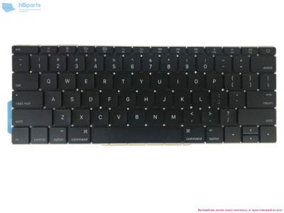 Клавиатура для ноутбука Apple Macbook 13" A1708 Black, Small Enter, RU