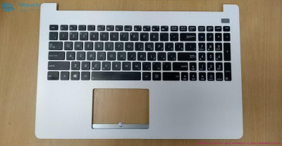 Верхняя часть корпуса (Palmrest) Asus X502  белый, RU