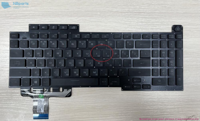Клавиатура для ноутбука ASUS ROG 5R Plus G713Q G733, чёрная, с RGB-подсветкой, RU Уценка