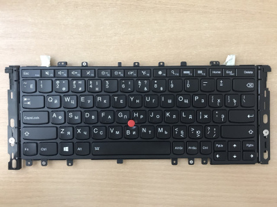 Клавиатура для ноутбука Lenovo ThinkPad Yoga S1, S240, чёрная, с подсветкой, RU