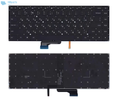 Клавиатура для ноутбука Xiaomi Mi Pro 15.6", чёрная, с подсветкой, RU (NB2)