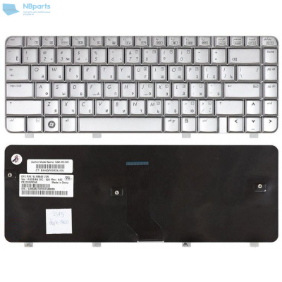 Клавиатура для ноутбука HP Pavilion DV4-1000 серебро, RU