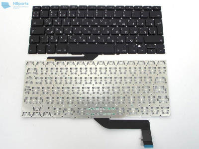 Клавиатура для ноутбука Apple Macbook 15" A1398 Black, Big Enter, RU (MZ)