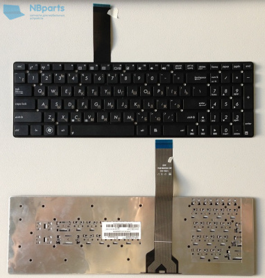 Клавиатура для ноутбука ASUS K55 R700, чёрная, маленький Enter, RU